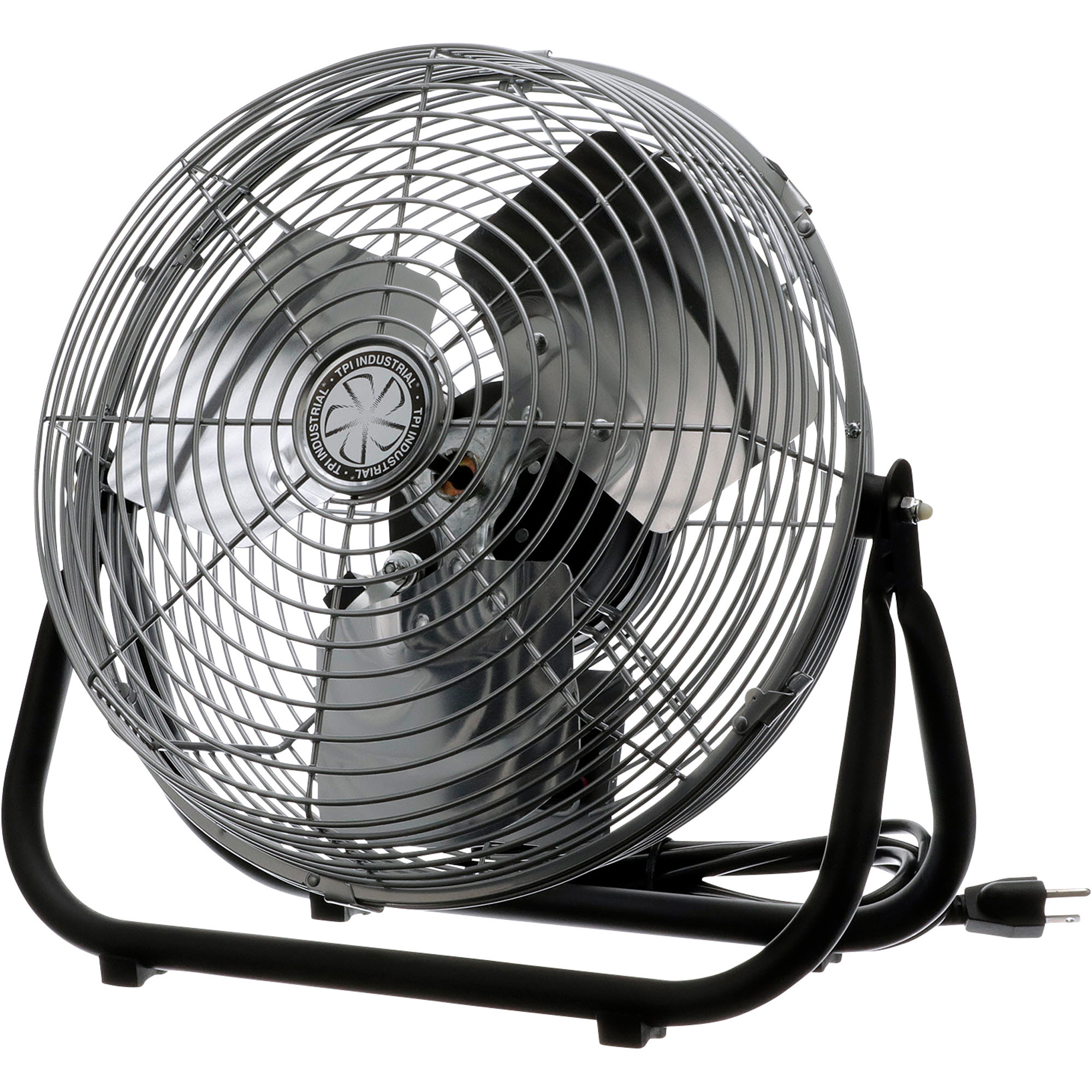 TPI Industrial Workstation Floor Fan - 12in. Diameter, 1650 CFM, 0.5 HP, 3-Speed, Model# F-12-TE